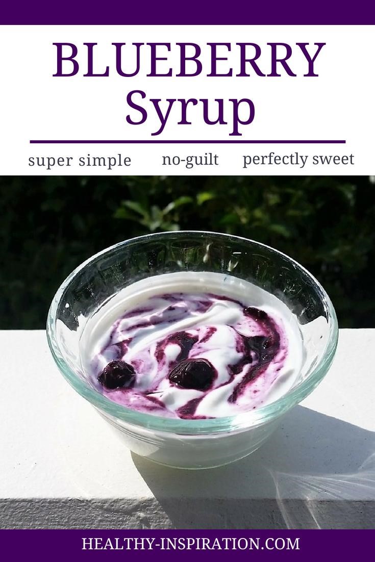 blueberry syrup no added sugar recipe