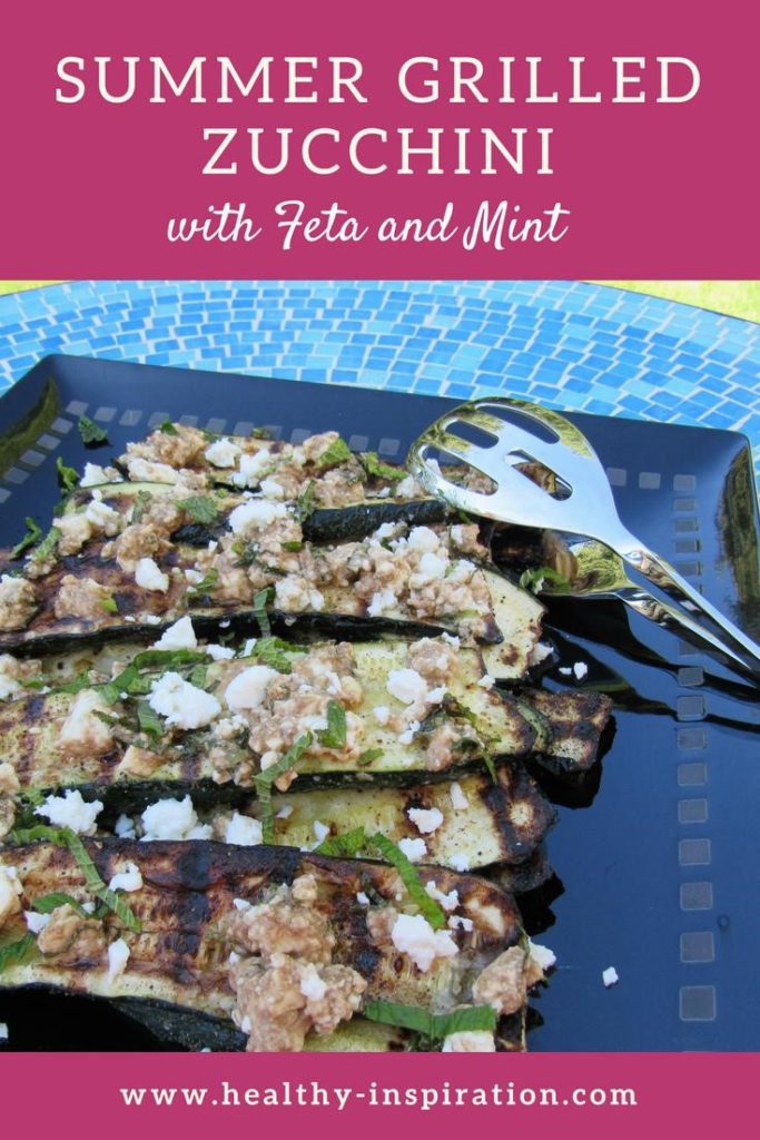 grilled zucchini with feta and mint recipe