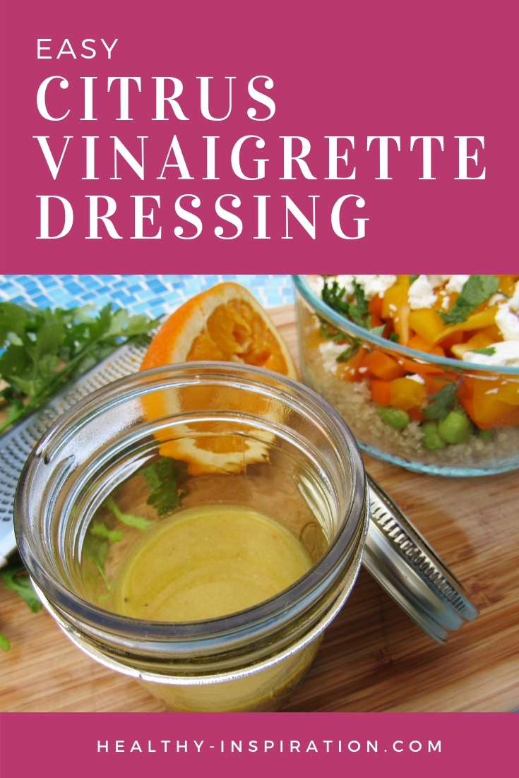 healthy and easy citrus vinaigrette dressing