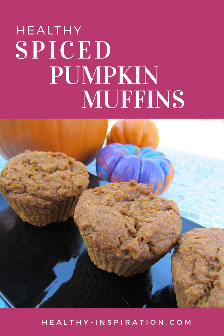 whole grain spiced pumpkin muffins