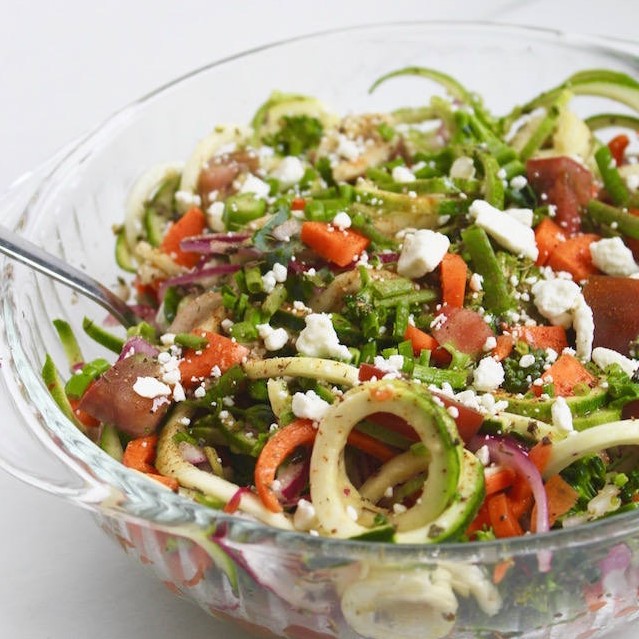 Zucchini Noodle Spaghetti Salad